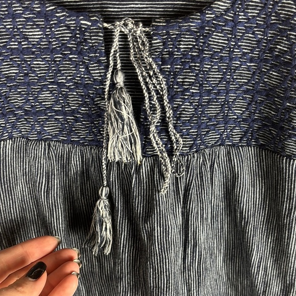 Sanctuary > Blue Long Sleeve Shirt Extra Small - Picture 5 of 12